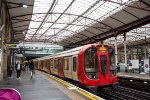 An S-Stock Train Departs Farringdon